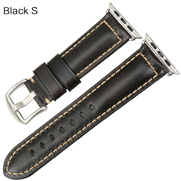 Wax Leather Watch Strap
