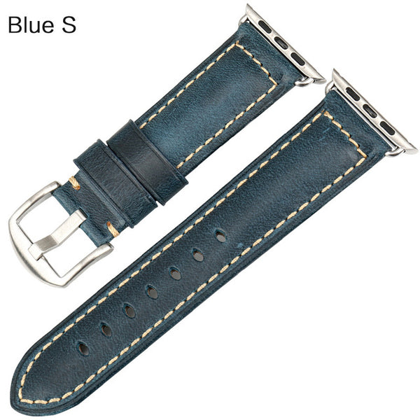 Wax Leather Watch Strap