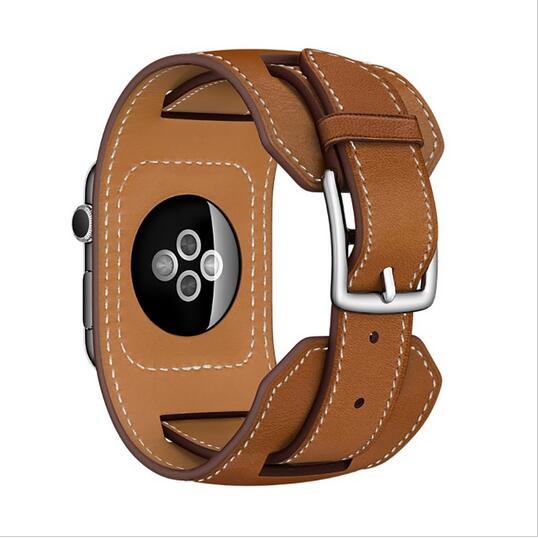 Leather Loop Link Watch Strap