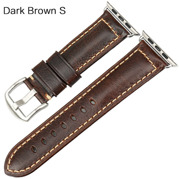 Wax Leather Watch Strap