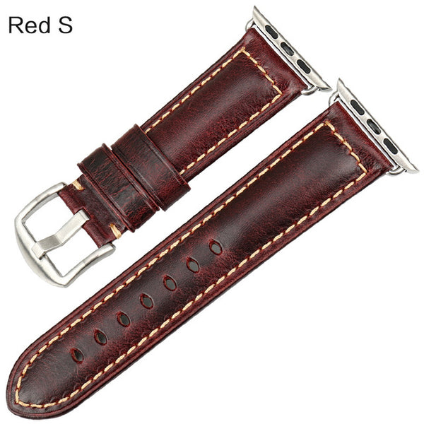 Wax Leather Watch Strap