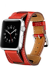 Leather Loop Link Watch Strap